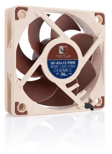 Noctua Вентилатор Fan 60x60x15mm PWM 550-3500rpm NF-A6x15 PWM - image 2