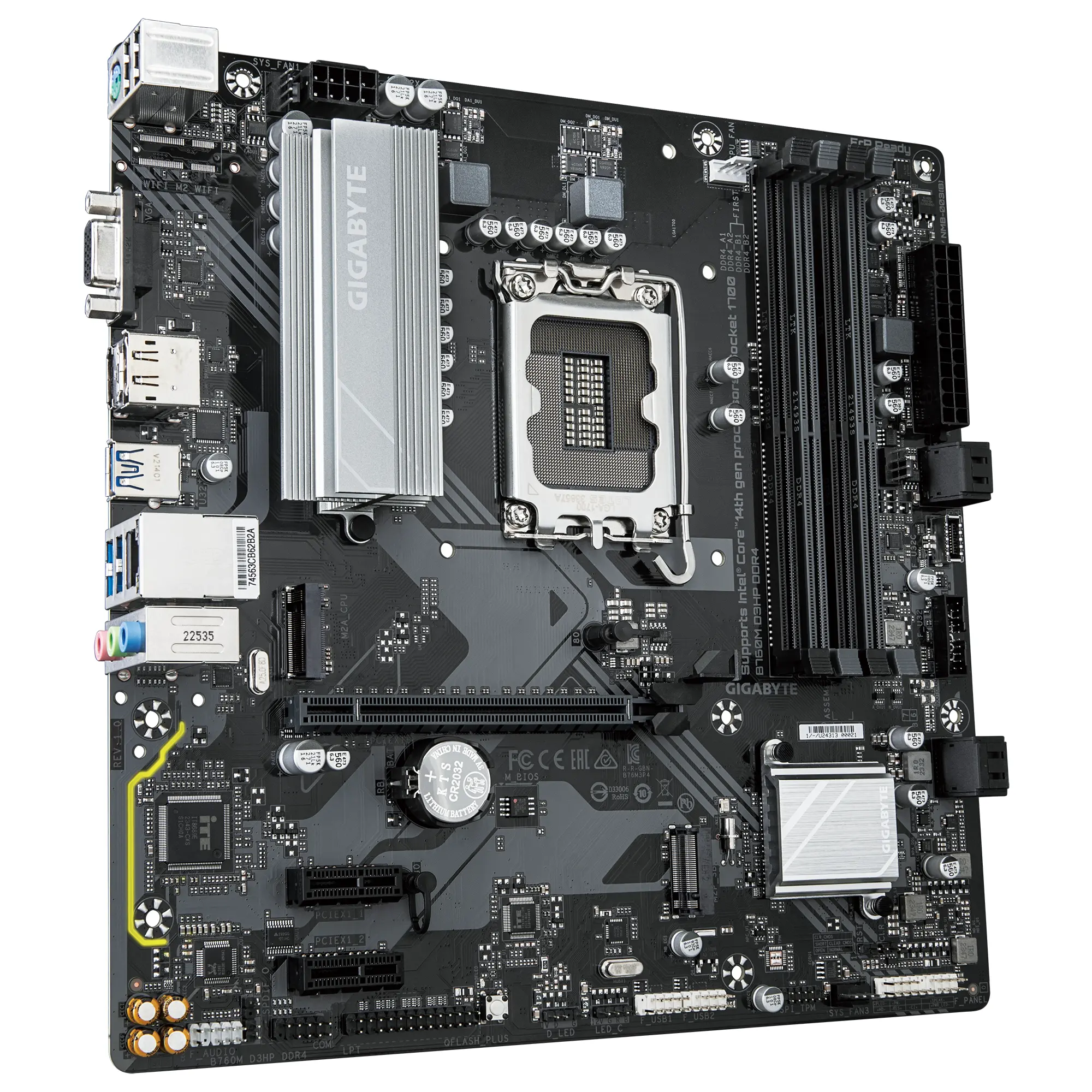 Дънна платка GIGABYTE B760M D3HP DDR4 socket 1700, mATX - image 1