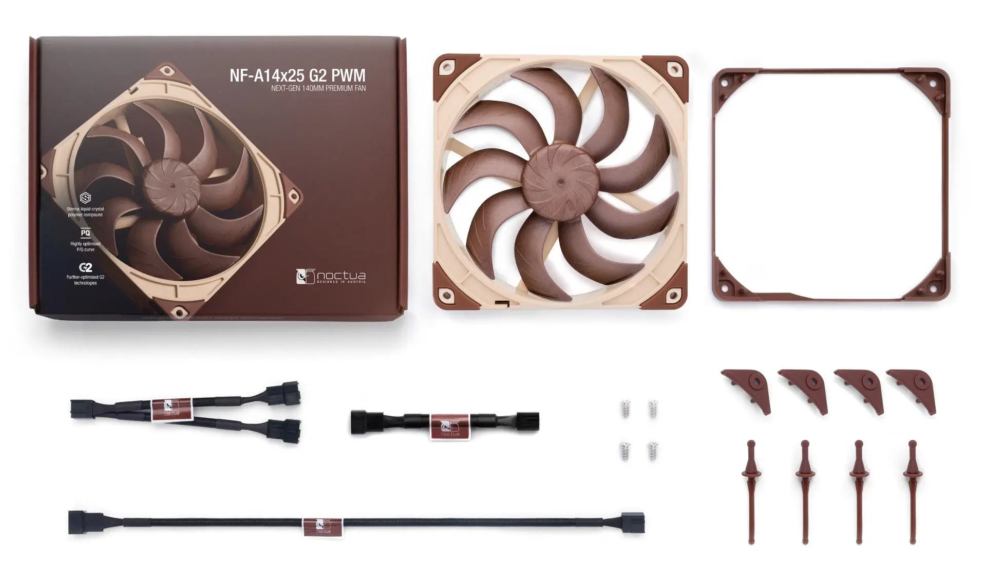 Noctua вентилатор Fan 140mm - NF-A14x25 G2 PWM - image 4
