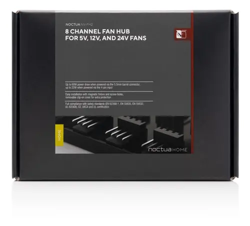 Noctua splitter pentru ventilatoare Fan Hub - 8 port PWM 5V/12V/24V - NV-FH2 - 6