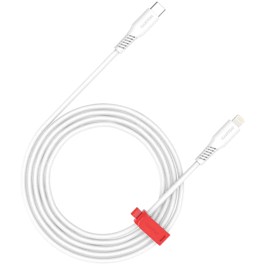 Cablu CANYON CLN30SC C-L 30W 1.2m Alb