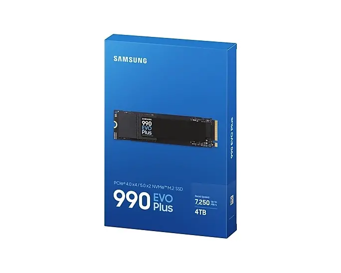 Твърд диск, Samsung SSD 990 EVO Plus 4TB PCIe 4.0 NVMe 2.0 M.2 V-NAND 3-bit MLC, 256-bit Encryption, Read 7150 MB/s Write 6300 MB/s - image 4