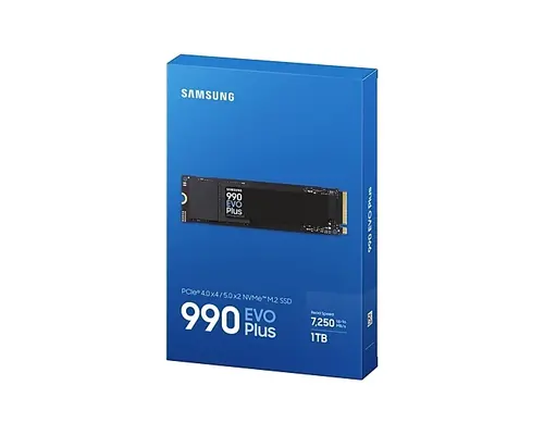 Твърд диск, Samsung SSD 990 EVO Plus 1TB PCIe 4.0 NVMe 2.0 M.2 V-NAND 3-bit MLC, 256-bit Encryption, Read 7150 MB/s Write 6300 MB/s - image 4