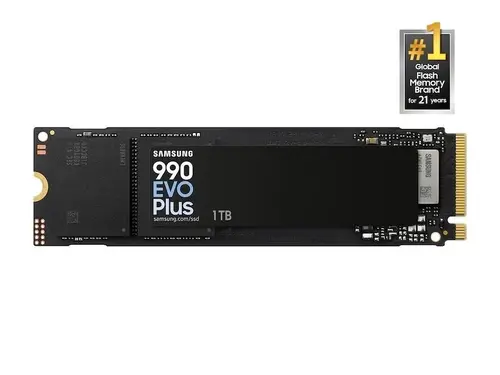 Σκληρός δίσκος, Samsung SSD 990 EVO Plus 1TB PCIe 4.0 NVMe 2.0 M.2 V-NAND 3-bit MLC, Κρυπτογράφηση 256-bit, Ανάγνωση 7150 MB/s Εγγραφή 6300 MB/s