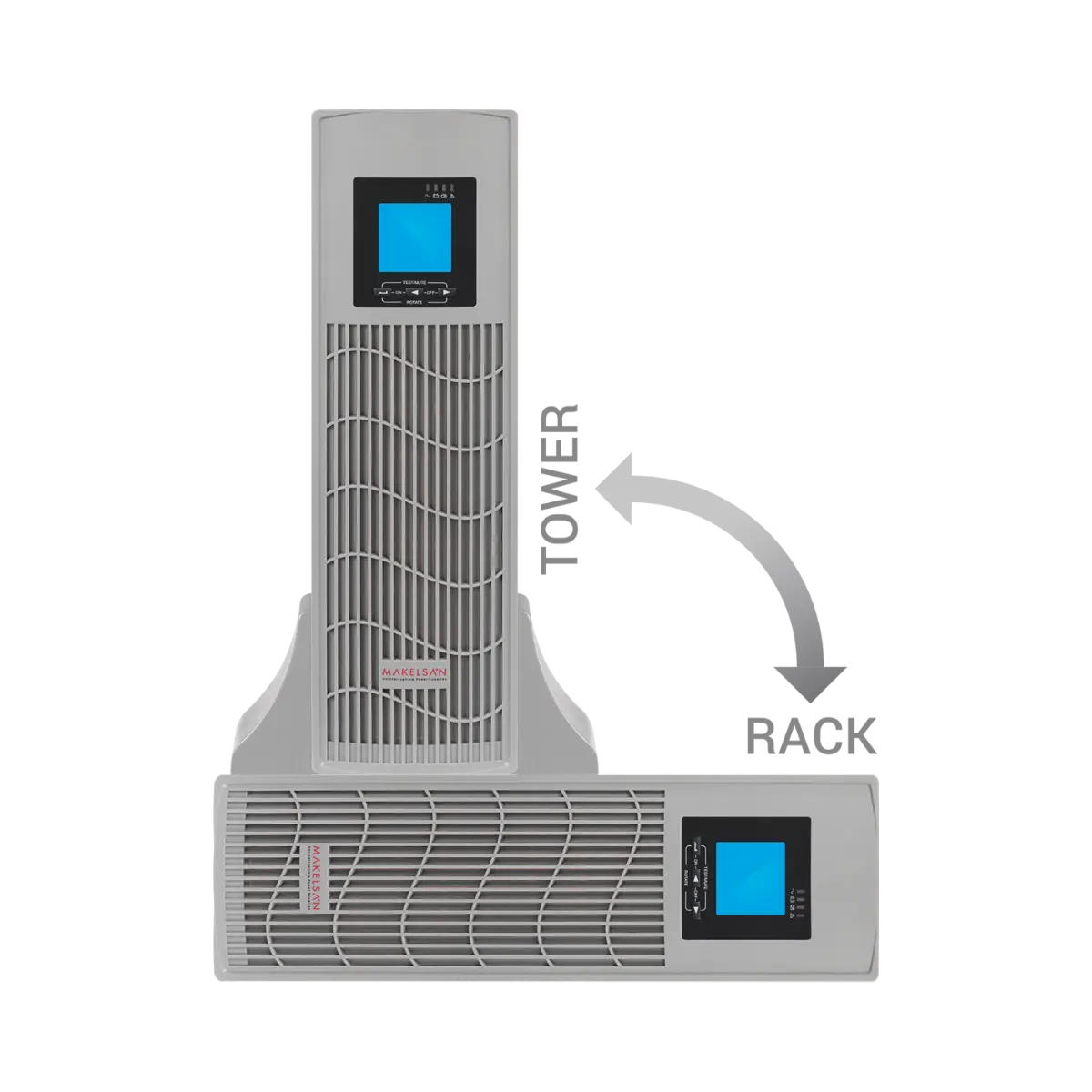 UPS Makelsan 6kVA/ 5400W Powerpack SE/RT, Online ТЗИ, 16x 12V 7Ah - image 1