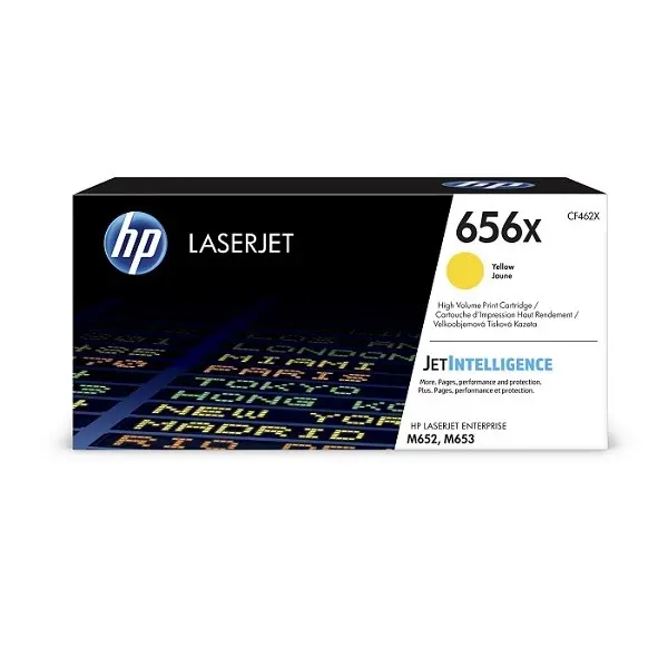 Консуматив, HP 656X High Yield Yellow Original LaserJet Toner Cartridge (CF462X)