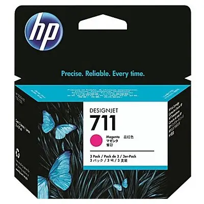 ΚΕΦΑΛΗ ΓΙΑ HEWLETT PACKARD σειρά Designjet T120/T520 e-Printer - Magenta - /711/ - PN CZ135A - 3 x 29 ml - 1