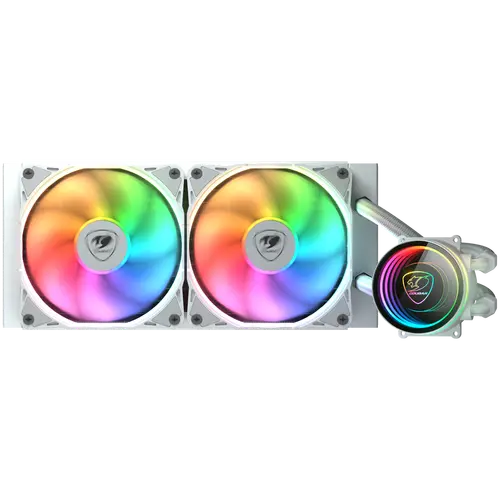 COUGAR POSEIDON ELITE ARGB 240 White AiO Liquid Watercooling - 1