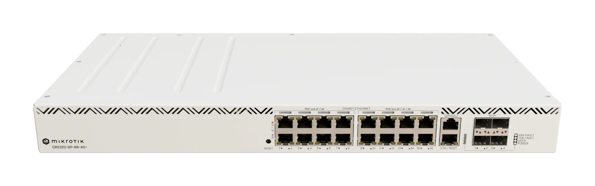 Комутатор MikroTik CRS320-8P-8B-4S+RM, 16xGb POE,800 MHz CPU,256 MB RAM, 4x SFP+ - image 2