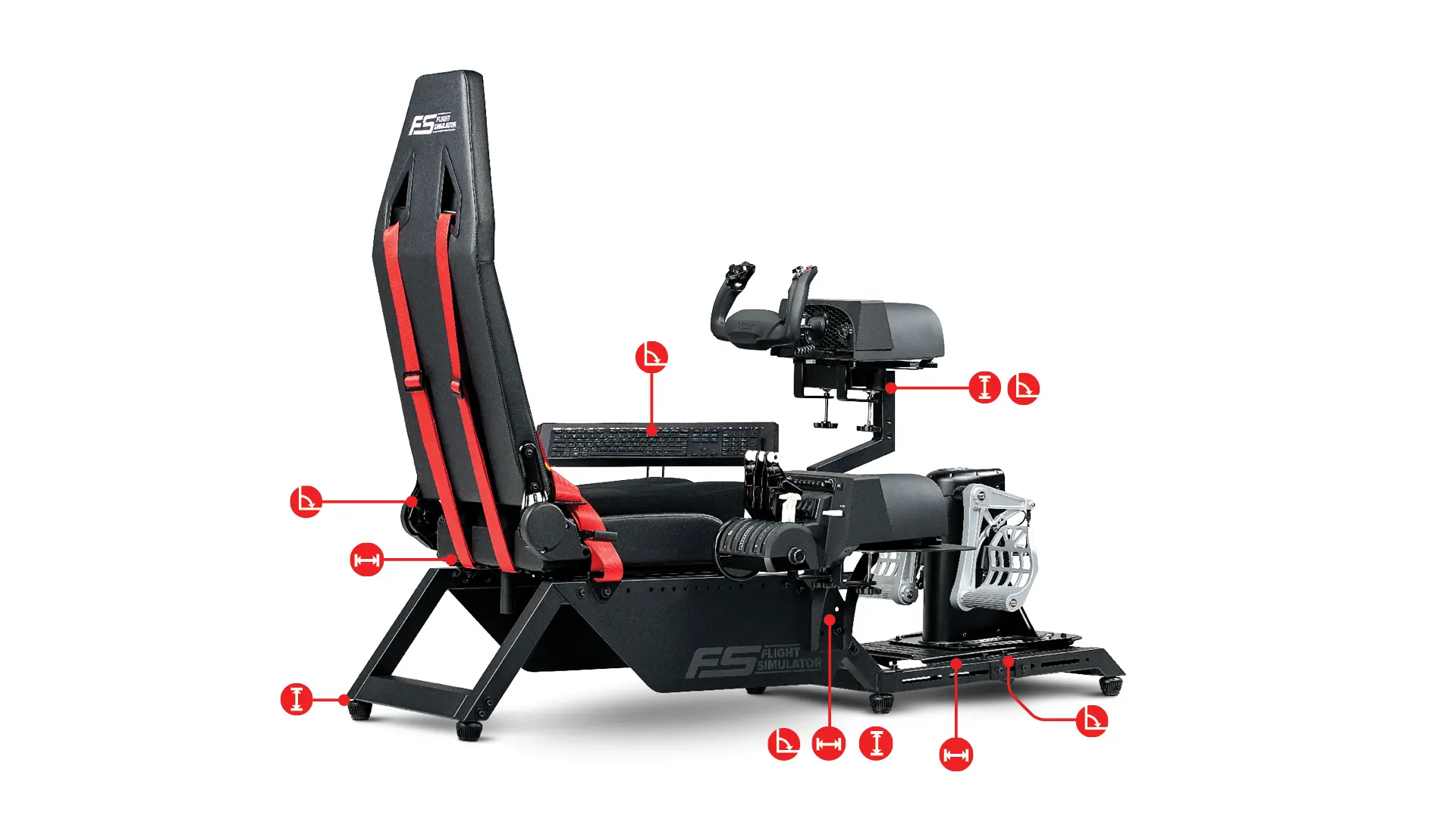 Геймърски стол Next Level Racing Flight Simulator - image 4