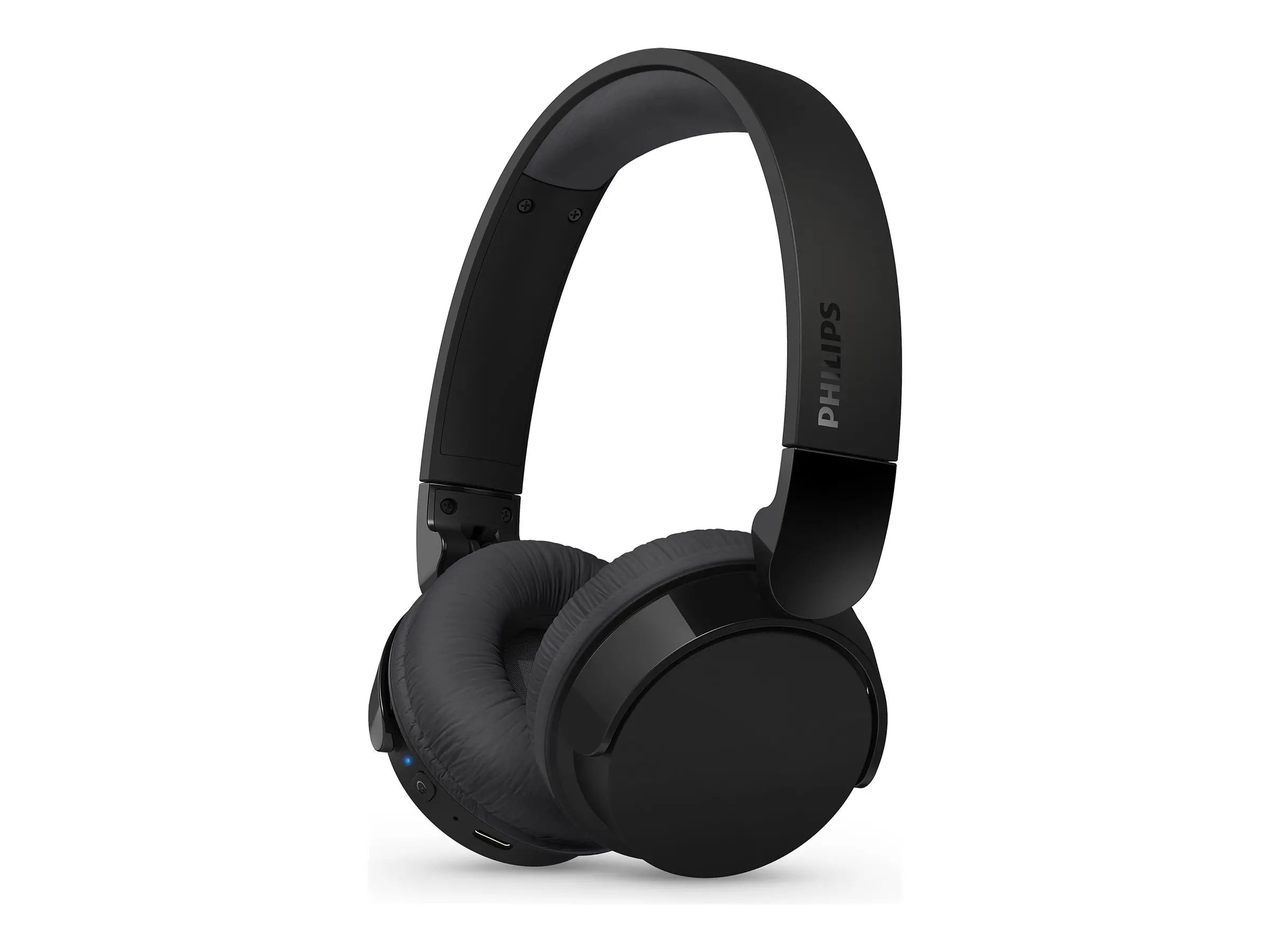 PHILIPS Ασύρματα ακουστικά κεφαλής έως 25 ώρες αναπαραγωγής συμπαγής αναδίπλωση μαύρα