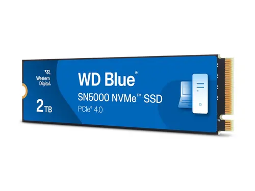 SSD WD Blue SN5000 NVMe (M.2 2280, 2TB, PCIe Gen4 16GT/s, up to 4 Lanes)
