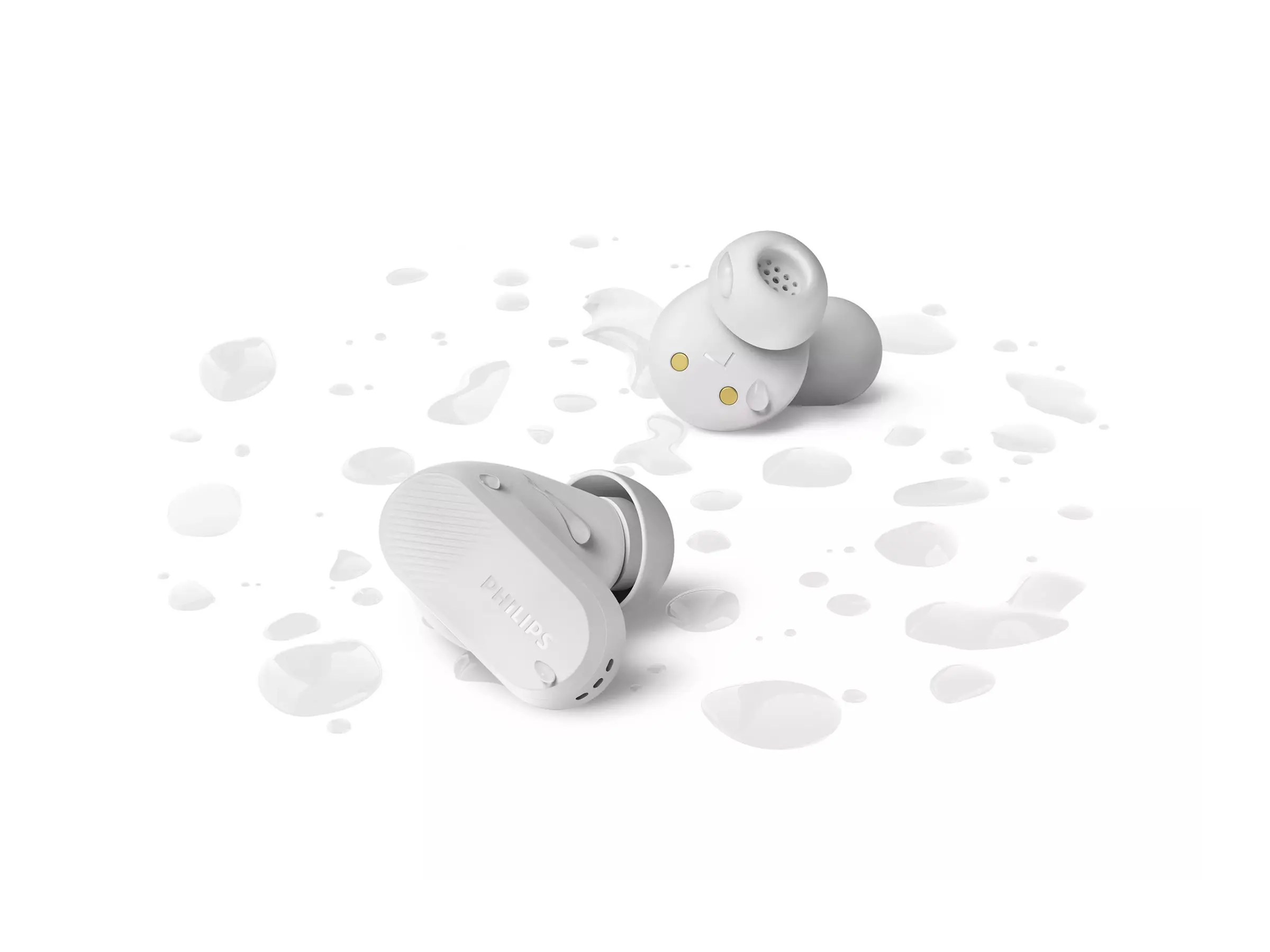 PHILIPS слушалки True wireless IPX4 моно режим до 24 часа време за възпроизвеждане бели - image 4