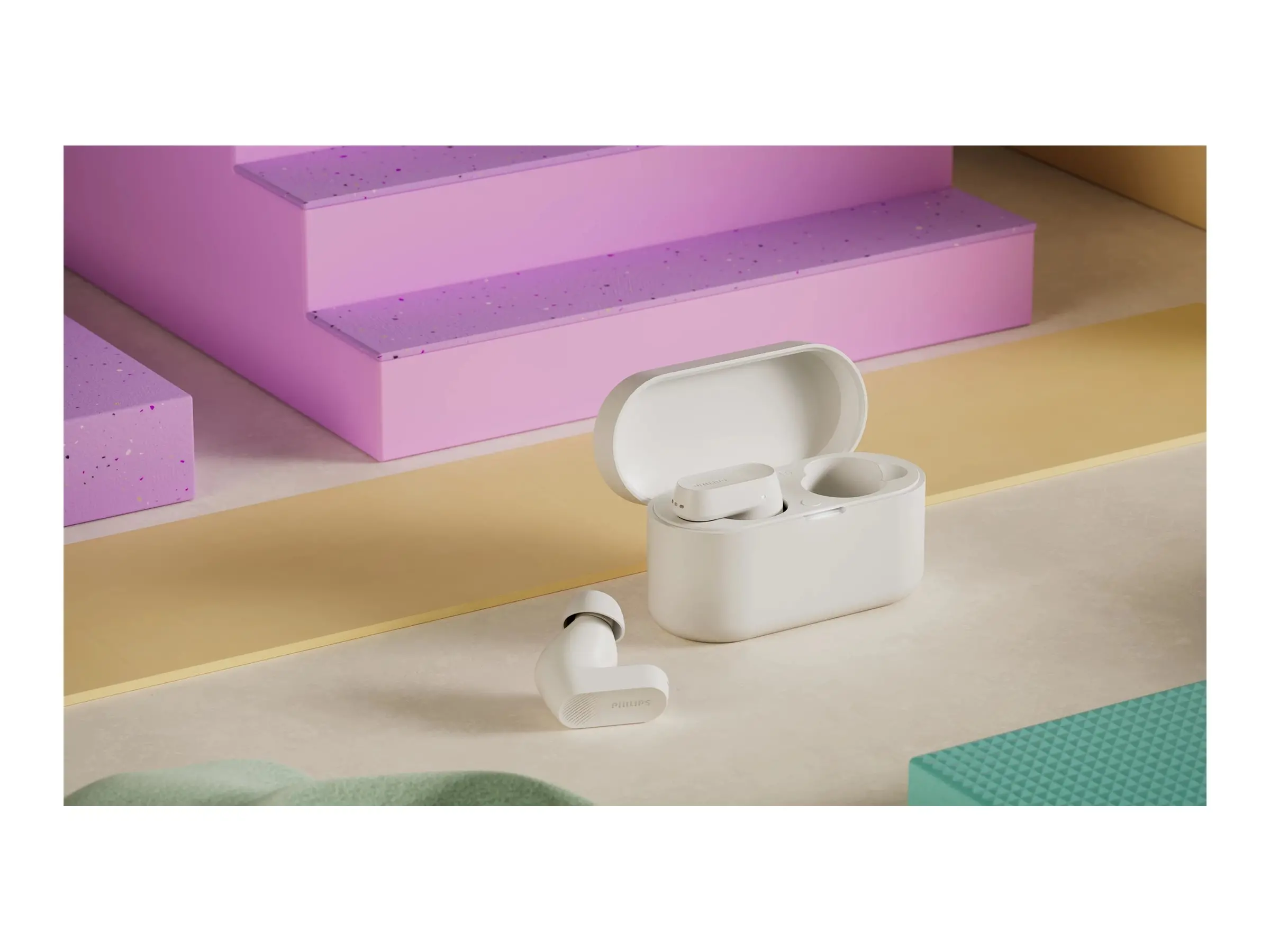 PHILIPS слушалки True wireless IPX4 моно режим до 24 часа време за възпроизвеждане бели - image 7