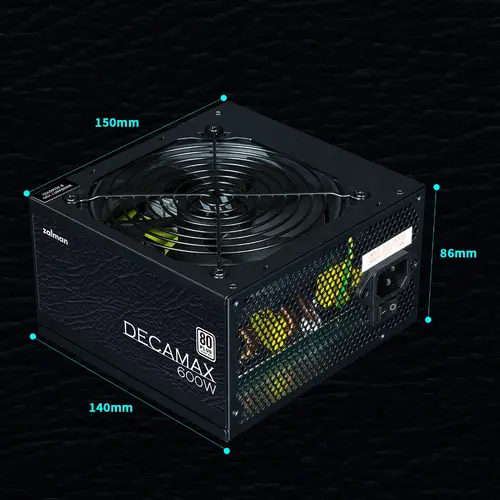 Zalman захранване PSU DecaMax 600W 80+ ZM600-LX3 - image 11