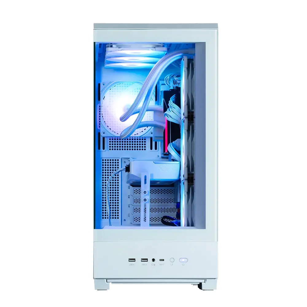 Zalman кутия Case ATX - P50 DS White - Digital Display, Addressable RGB - image 10