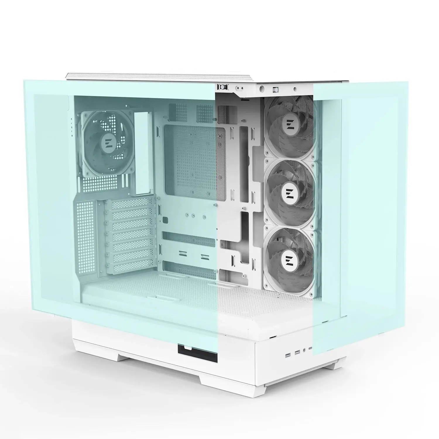 Zalman кутия Case ATX - P50 DS White - Digital Display, Addressable RGB - image 16