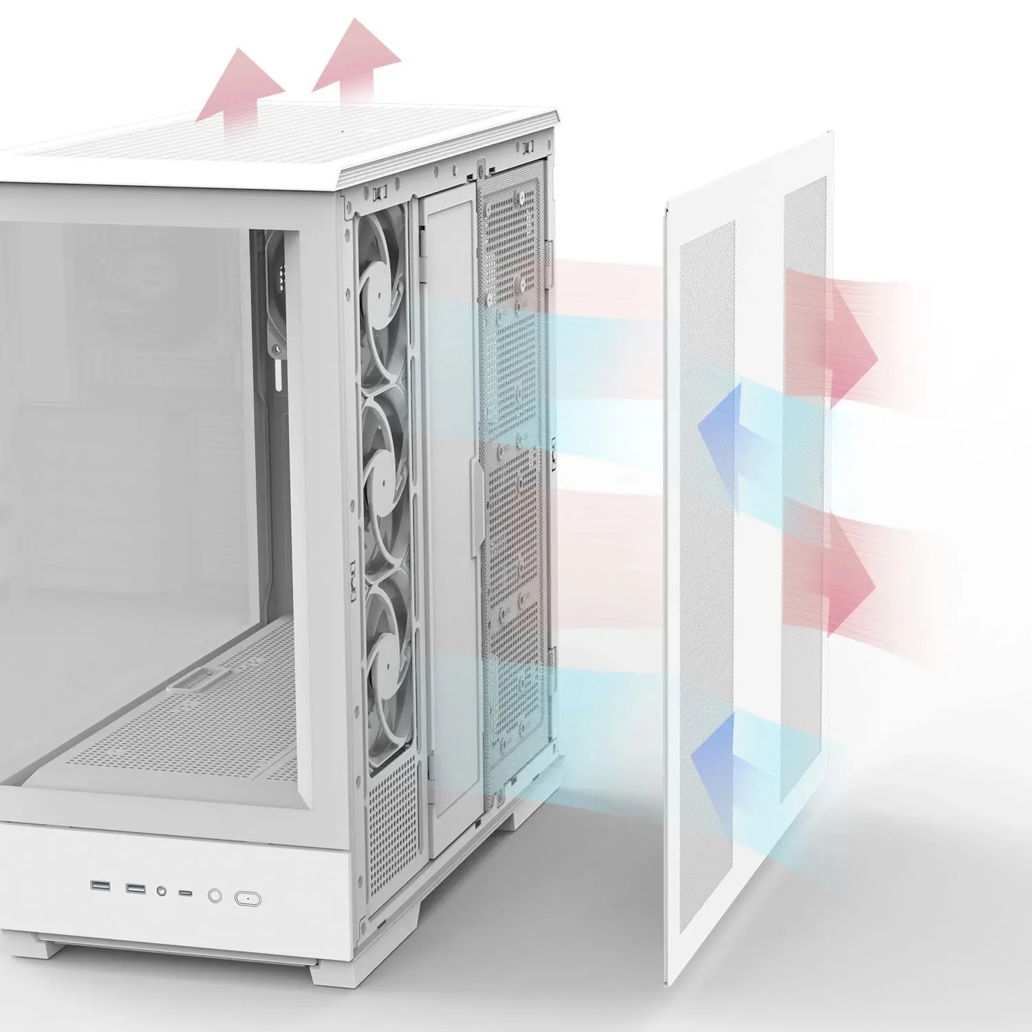 Zalman кутия Case ATX - P50 DS White - Digital Display, Addressable RGB - image 20