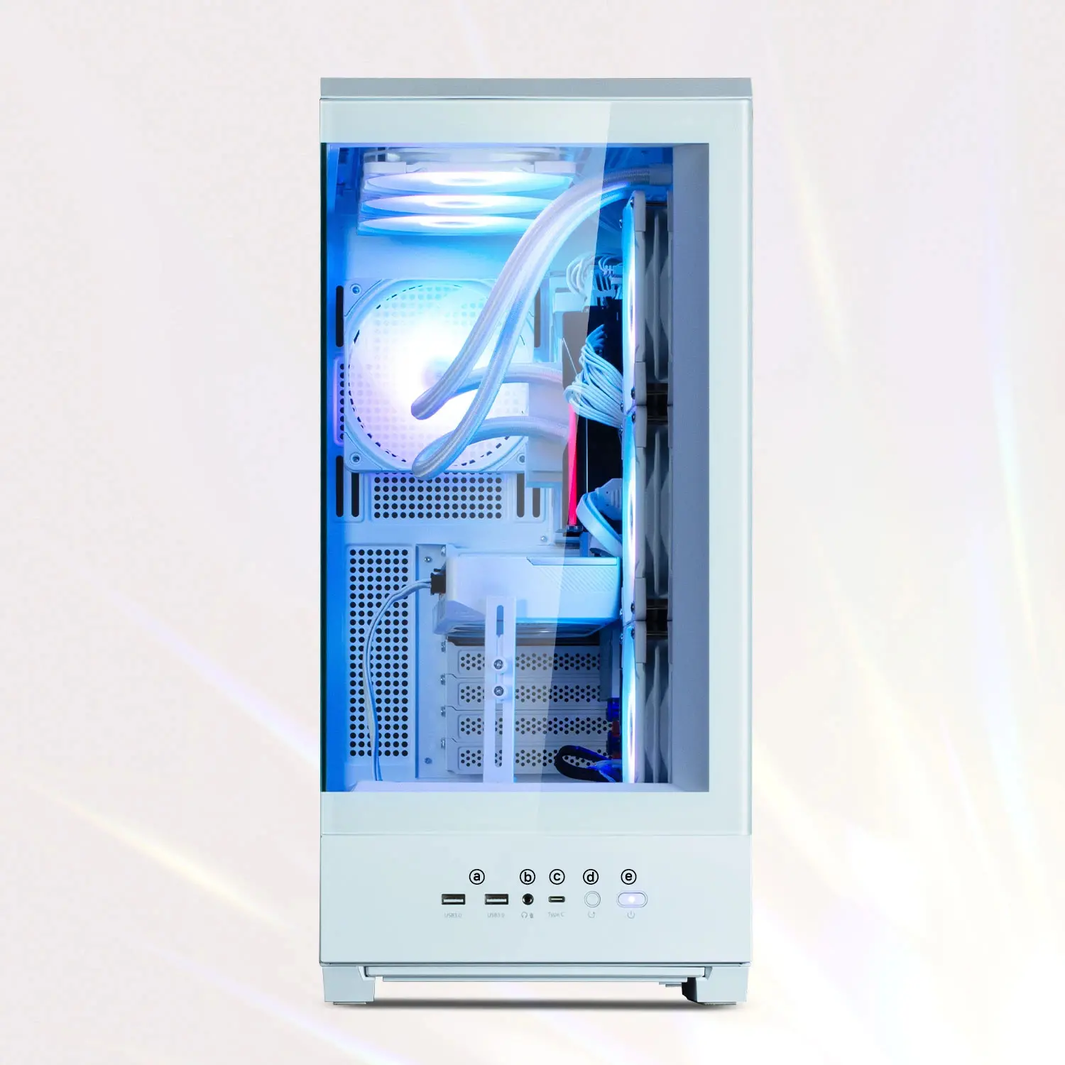 Zalman кутия Case ATX - P50 DS White - Digital Display, Addressable RGB - image 22
