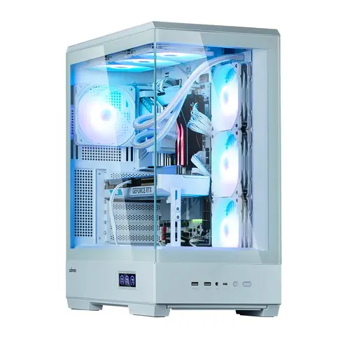 Zalman кутия Case ATX - P50 DS White - Digital Display, Addressable RGB - image 9