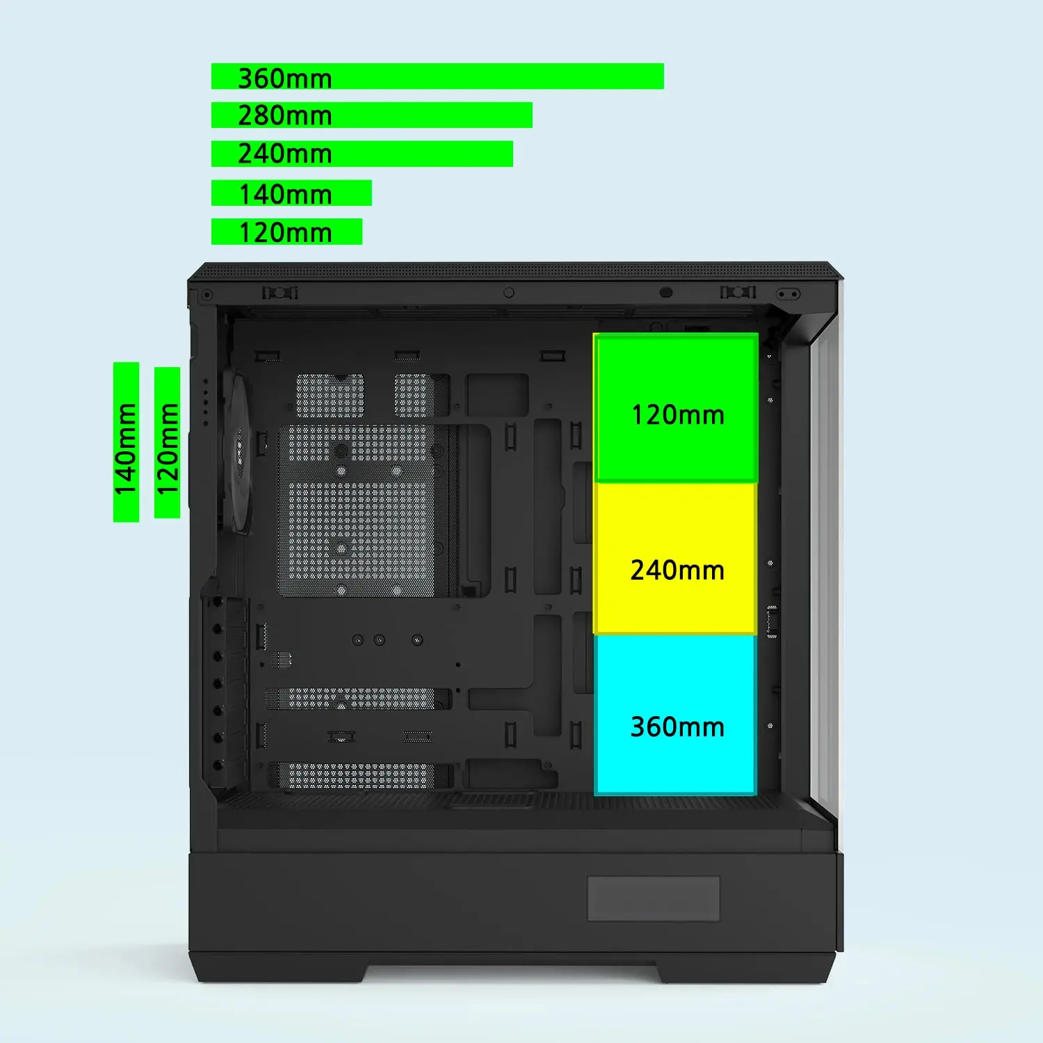 Zalman кутия Case ATX - P50 DS Black - Digital Display, Addressable RGB - image 22