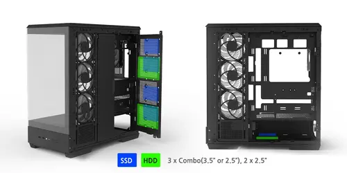 Zalman кутия Case ATX - P50 DS Black - Digital Display, Addressable RGB - image 23