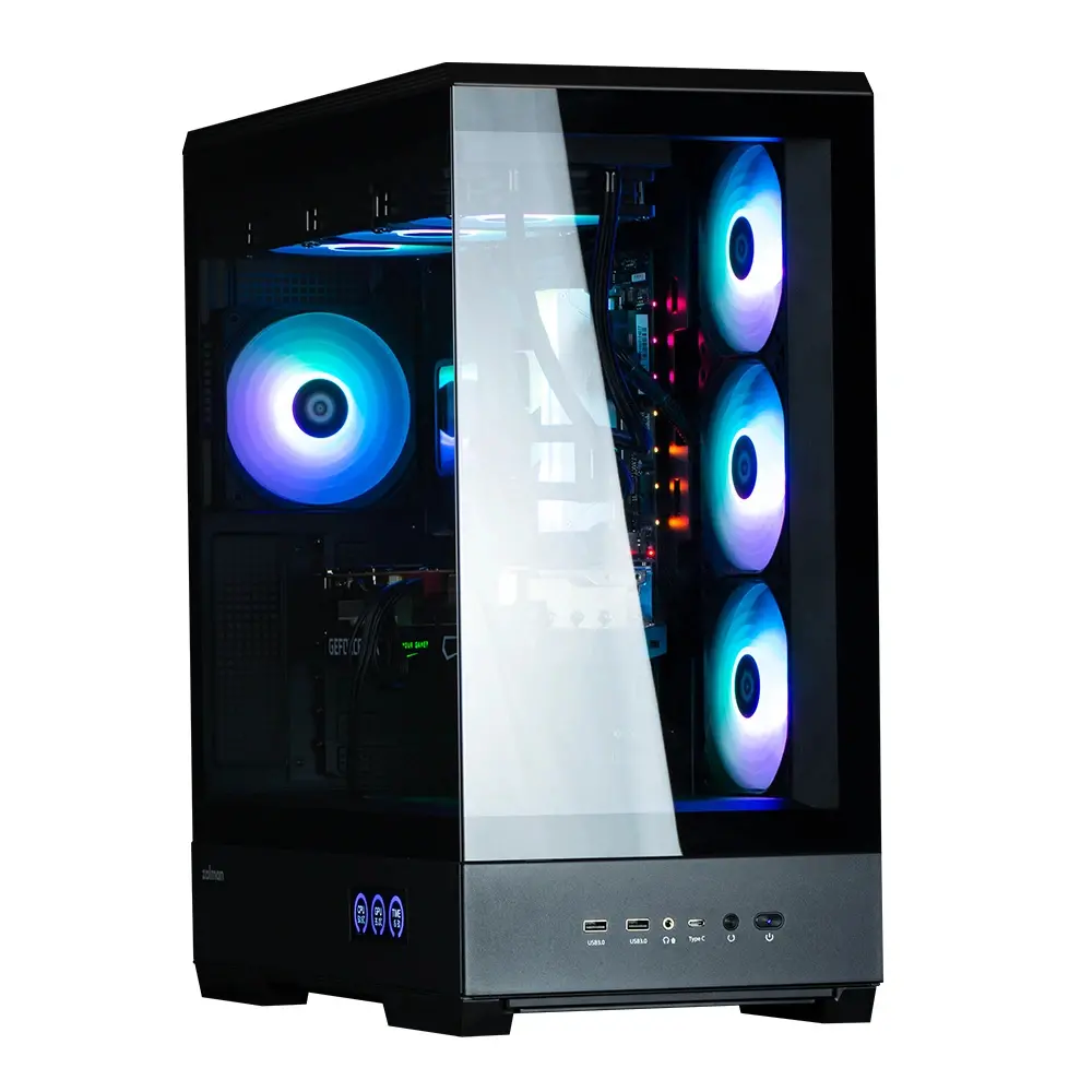 Zalman кутия Case ATX - P50 DS Black - Digital Display, Addressable RGB - image 6