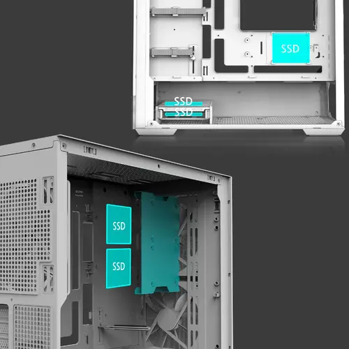 Zalman кутия Case mATX - P30 AIR White - image 15