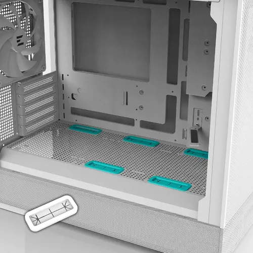 Zalman кутия Case mATX - P30 AIR White - image 17