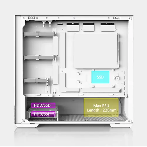 Zalman кутия Case mATX - P30 AIR White - image 24