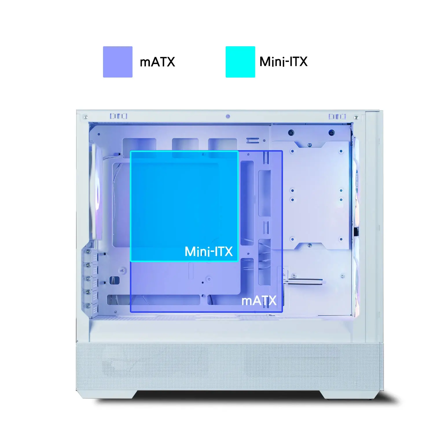 Zalman кутия Case mATX - P30 AIR White - image 25
