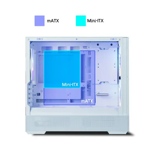 Zalman кутия Case mATX - P30 AIR White - image 25