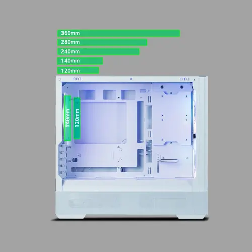Zalman кутия Case mATX - P30 AIR White - image 26