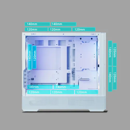 Zalman кутия Case mATX - P30 AIR White - image 27