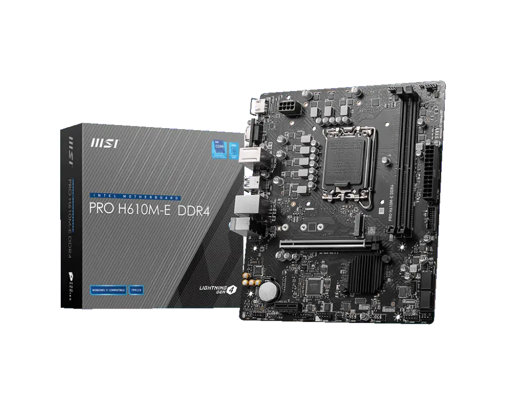 Дънна платка, MSI PRO H610M-E DDR4 /LGA1700