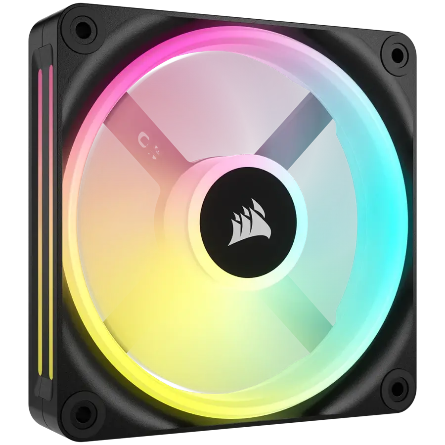 CORSAIR iCUE LINK QX120 RGB, Ventilator RGB Magnetic Dome de 120mm, Ventilator unic