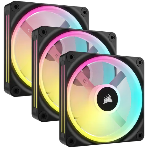 Corsair QX RGB Series, iCUE LINK QX120 RGB, 120mm Magnetic Dome RGB Fan, Triple Fan Kit