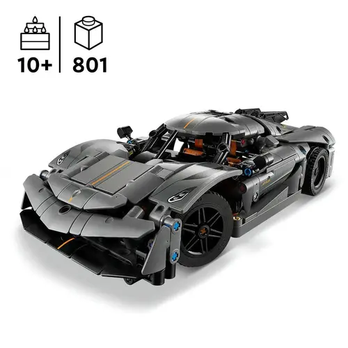 LEGO Technic - Koenigsegg Jesko Absolut Grey Hypercar, 42173 - image 2
