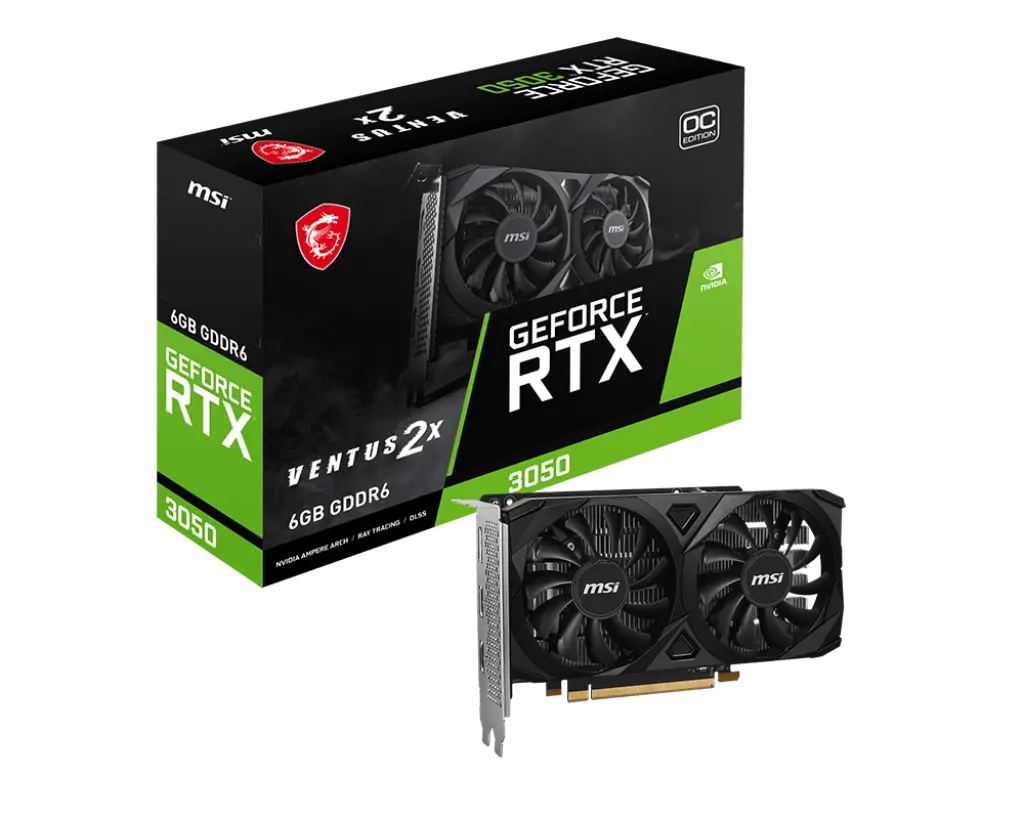 Κάρτα γραφικών, MSI RTX3050 VENTUS 2X E 6G OC