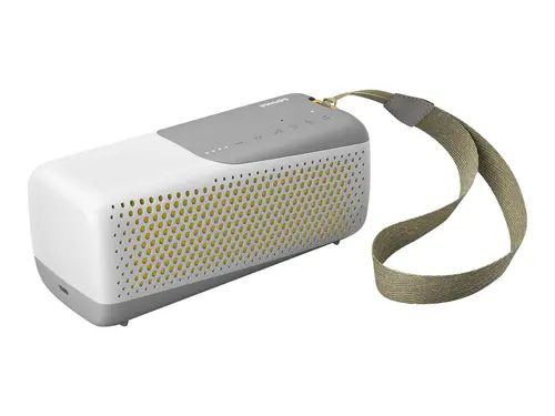 PHILIPS Bluetooth безжична портативна колонка с микрофон акумулаторна батерия RMS 10W IP67 до 12 часа време за възпроизвеждане