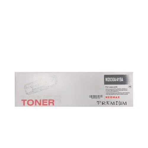 CARTUȘ PENTRU HP Color Laserjet PRO M454dn/M454dw/MFP M479dw/M479fdn/M479fdw - /415A/ - FĂRĂ CHIP - Negru - W2030A - PN HT-W2030A - NEOMAX - 1