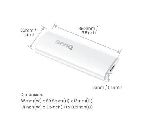 Аксесоар, BENQ QS02, Certified Android TV Dongle, ANDROID TV DOGNLE PRJ QS02, It works with HDMI-certified TVs and displays, Multi-platform wireless casting for Android, iPhone, iPad, Mac, Windows computer, or Chromebook - image 6