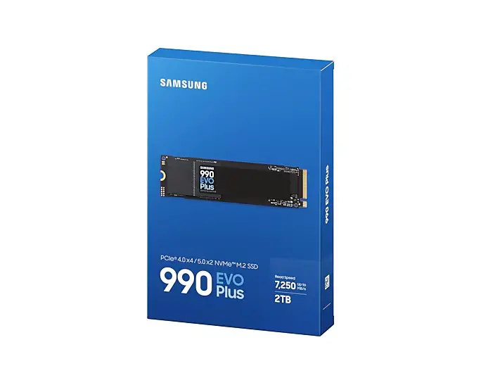 Твърд диск, Samsung SSD 990 EVO Plus 2TB PCIe 4.0 NVMe 2.0 M.2 V-NAND 3-bit MLC, 256-bit Encryption, Read 7150 MB/s Write 6300 MB/s - image 4