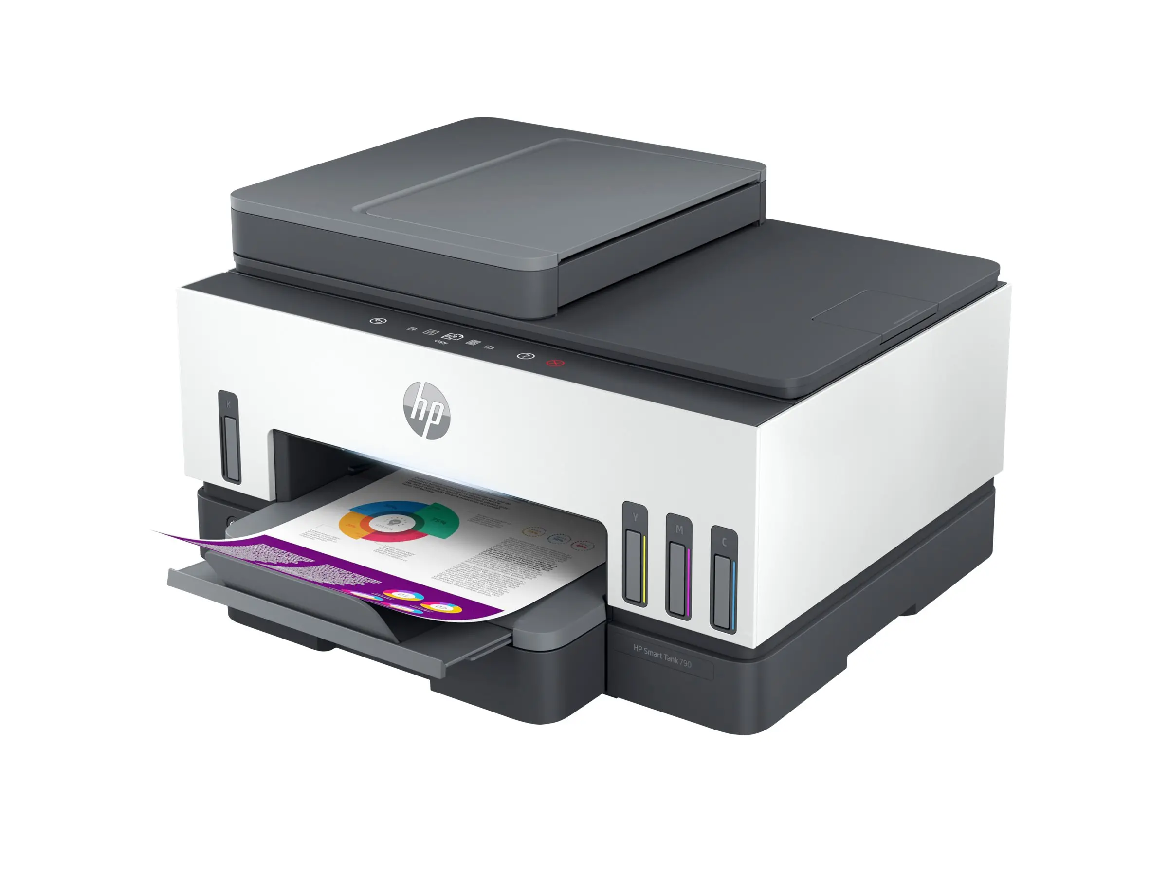 HP Smart Tank 790 All-in-One A4 Color Dual-band WiFi Ethernet Print Scan Copy Inkjet Fax 15/9ppm - image 3