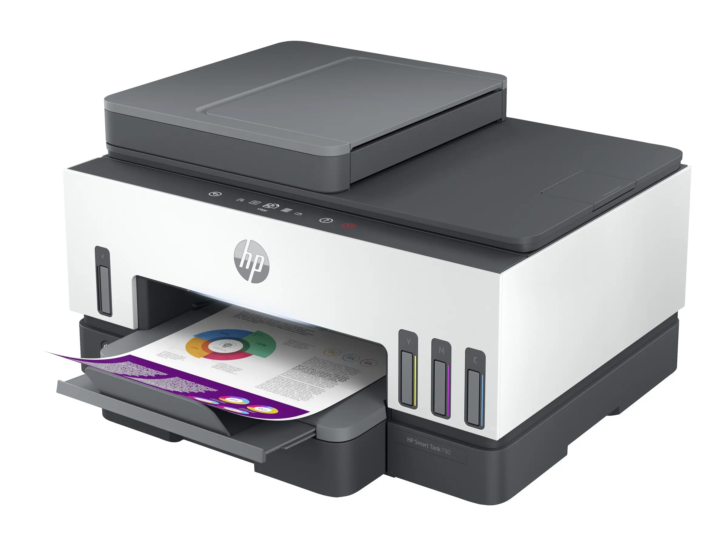HP Smart Tank 790 All-in-One A4 Color Dual-band WiFi Ethernet Print Scan Copy Inkjet Fax 15/9ppm - image 4