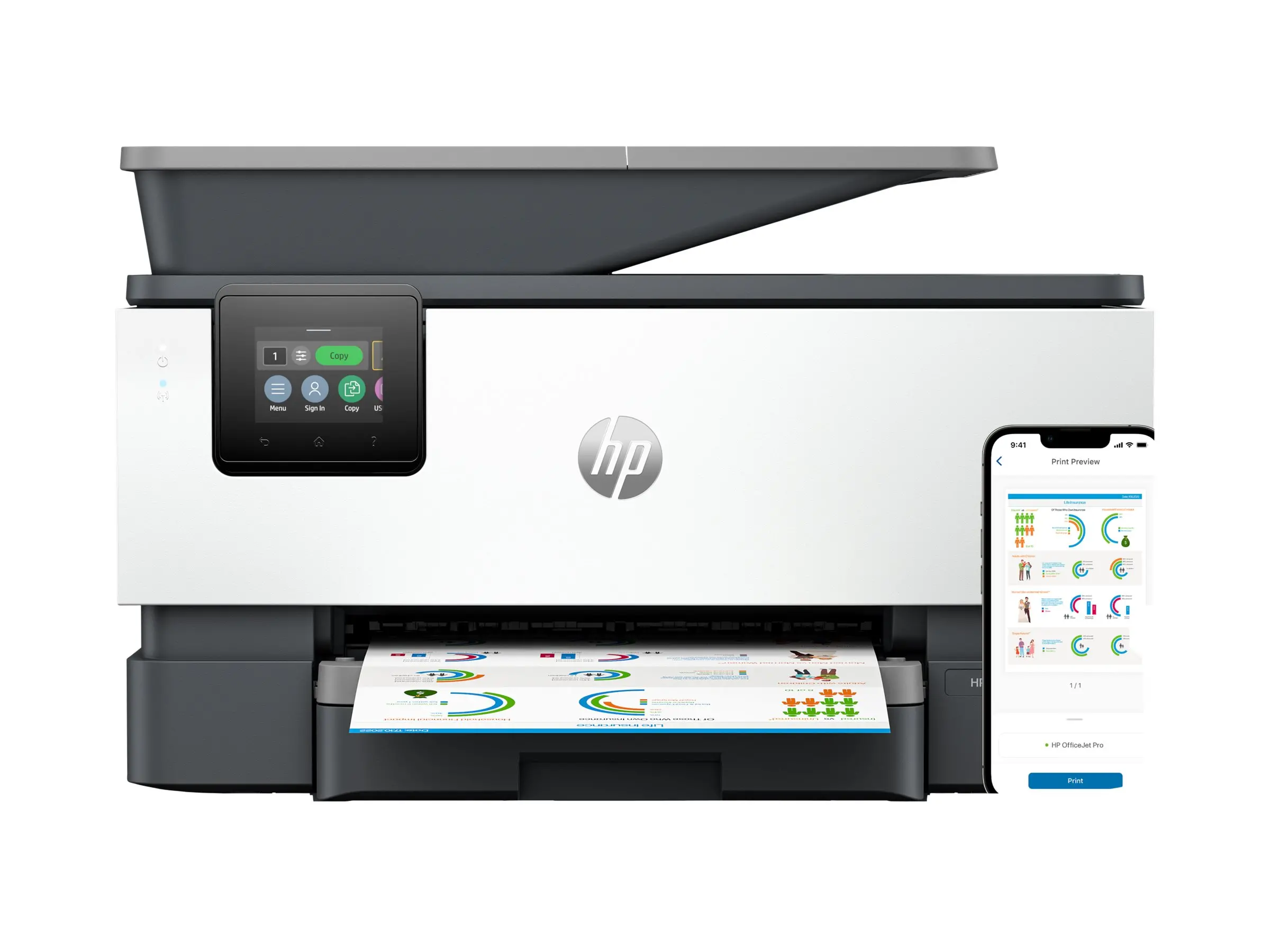 HP OfficeJet Pro 9120b All-in-One color up to 24ppm Printer - image 2