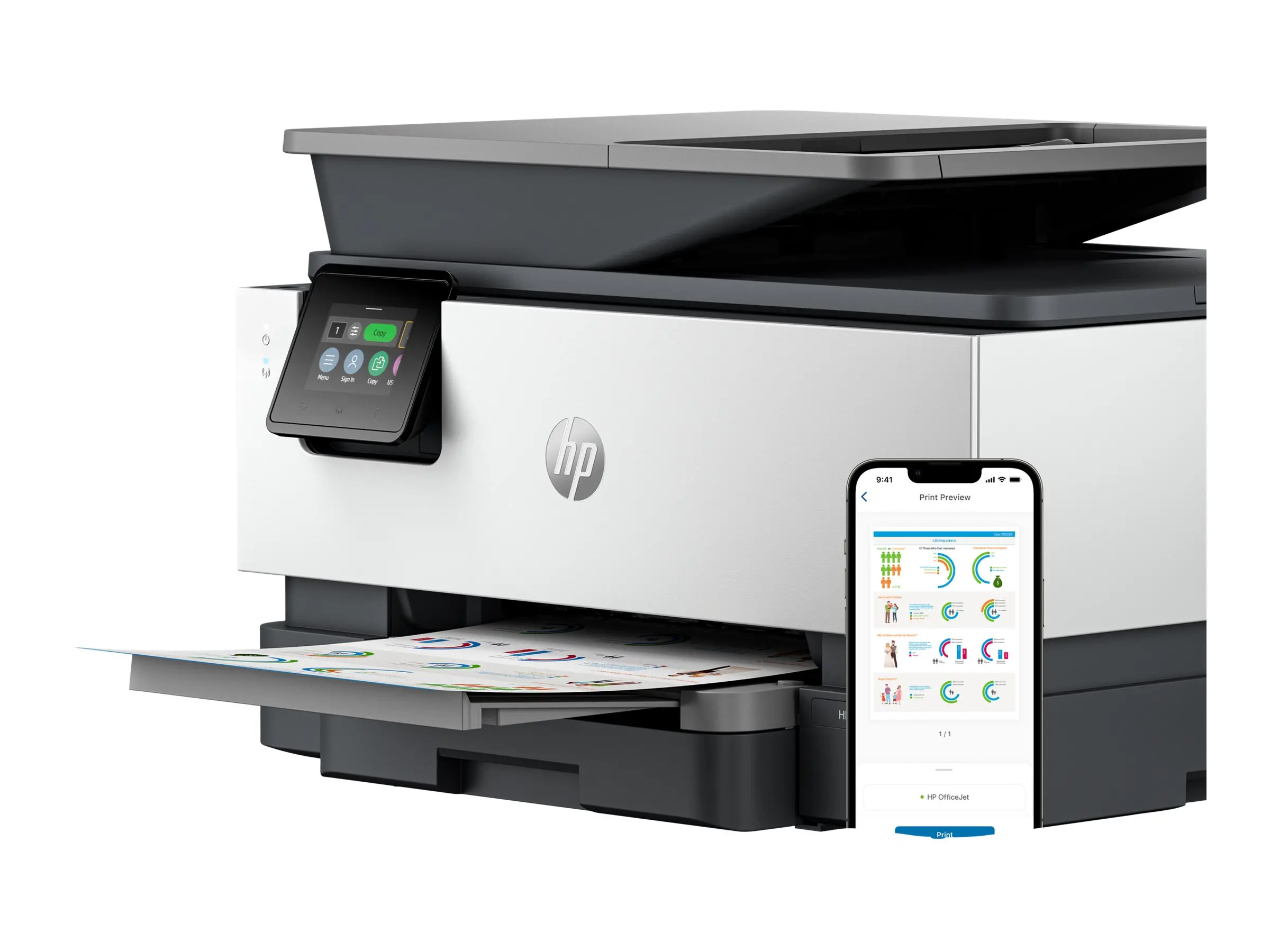HP OfficeJet Pro 9120b All-in-One color up to 24ppm Printer - image 3