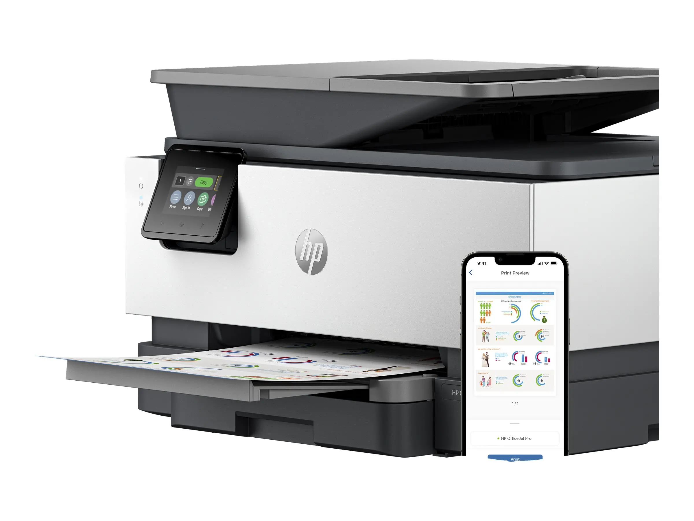HP OfficeJet Pro 9120b All-in-One color up to 24ppm Printer - image 5