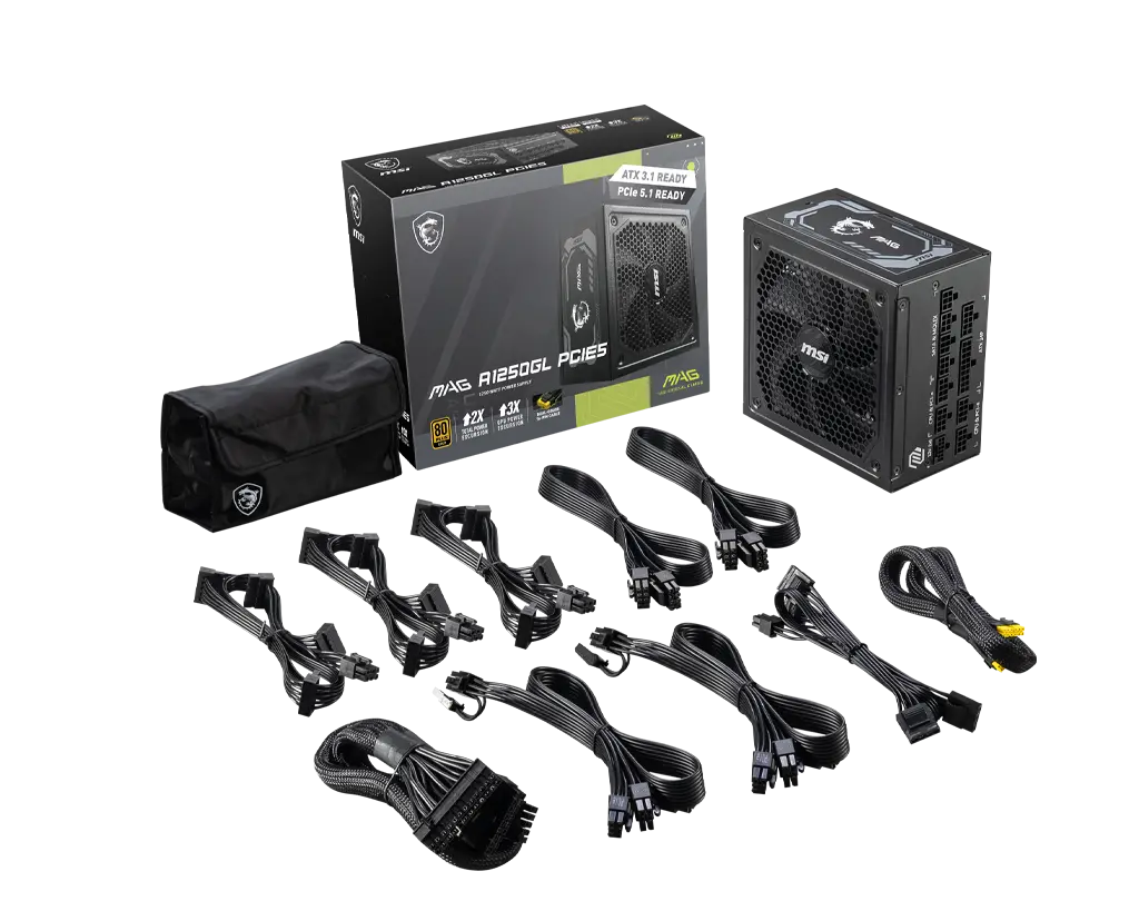 Τροφοδοτικό, PSU MSI MAG A1250GL PCIE5 - image 4