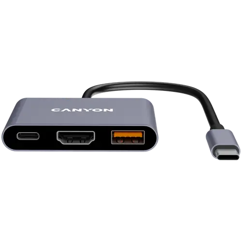 CANYON hub DS-4 3in1 USB-C Grey - image 1